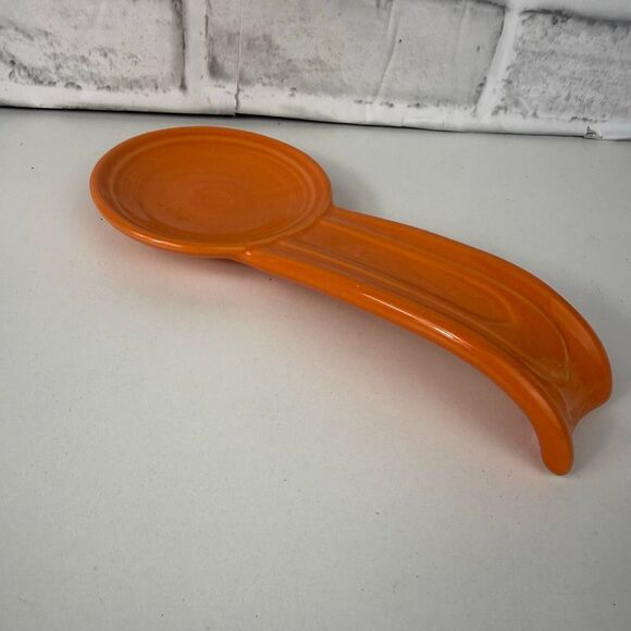 Fiesta Fiestaware Spoon Rest Tangerine Retired - Picture 5 of 5